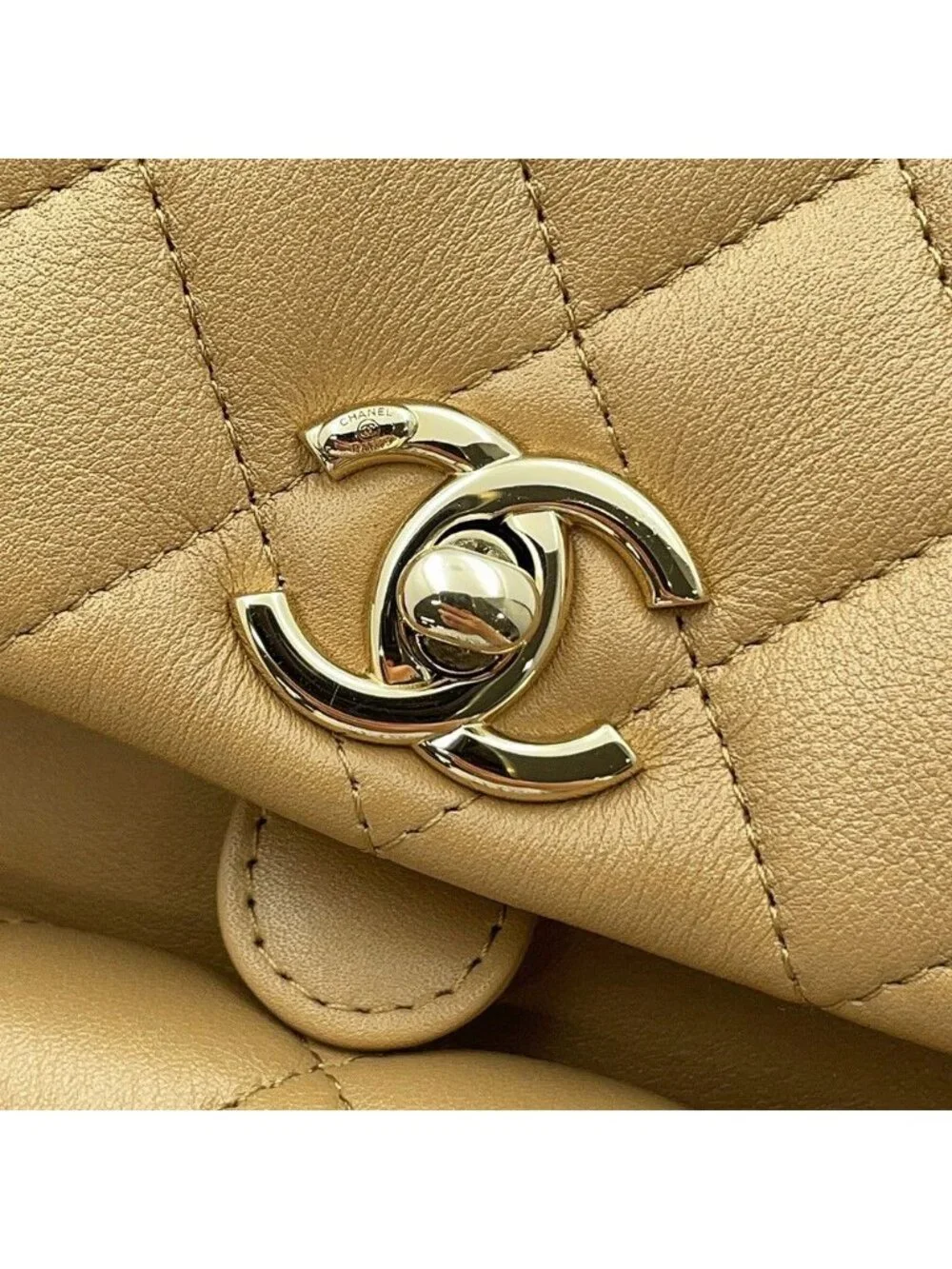 Chanel Backpack Quilted CC Logo Lambskin